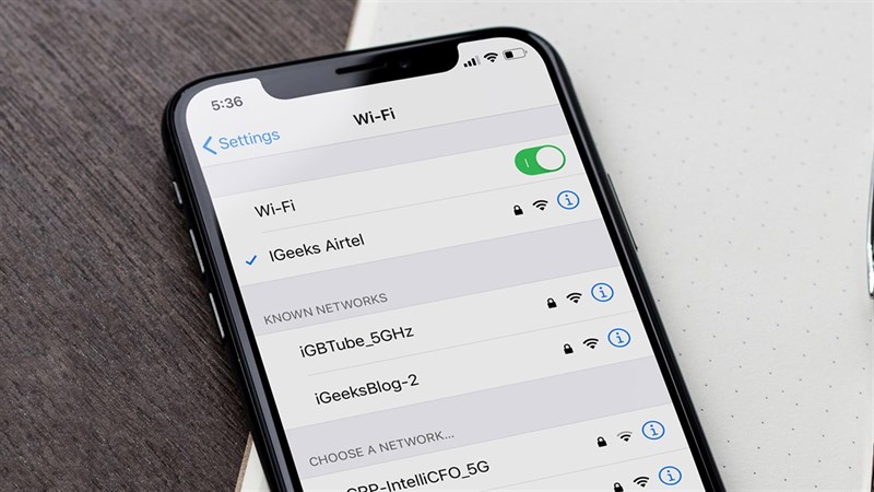 Cách xem lịch sử kết nối WiFi trên iPhone