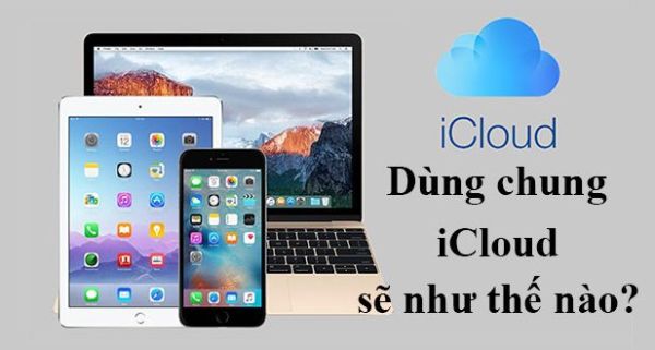 Dùng chung icloud sẽ có thể đồng bộ ảnh, lịch sử cuộc gọi